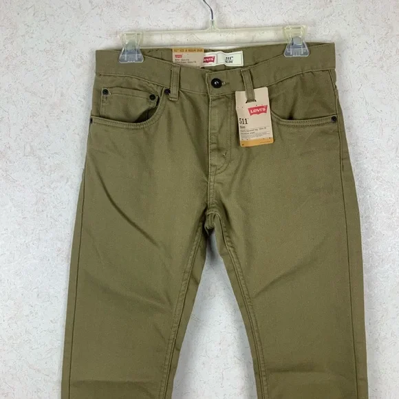 Levi’s boys olive green slim fit jeans fall - Picture 3 of 8